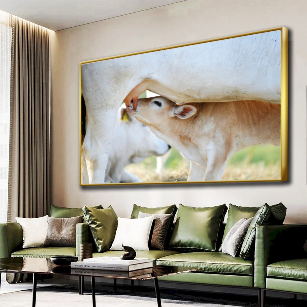 Quadro Vaca E Bezerro Nelore