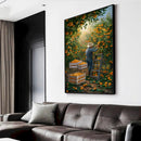 Quadro Camponês Colhendo Laranja