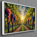 Quadro Parreiral De Uvas Estilo Pintura