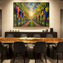 Quadro Parreiral De Uvas Estilo Pintura