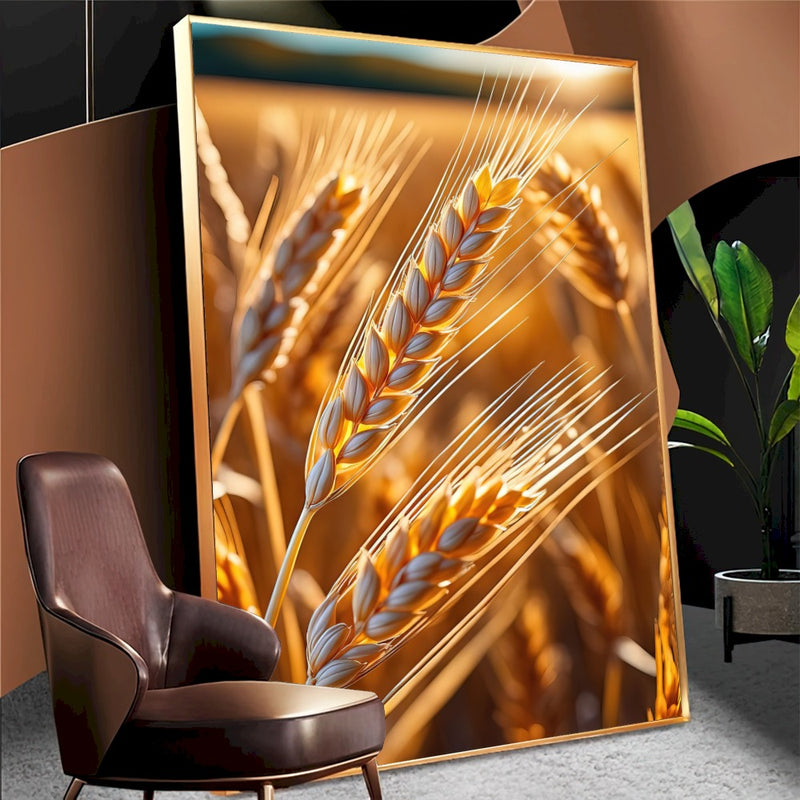 Quadro Campo De Trigo Ao Amanhecer