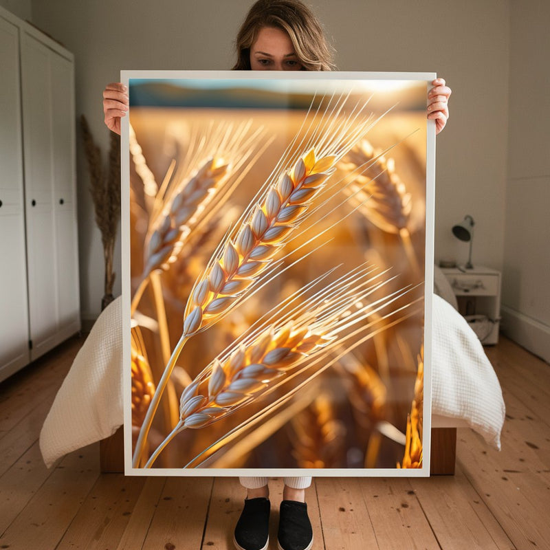 Quadro Campo De Trigo Ao Amanhecer
