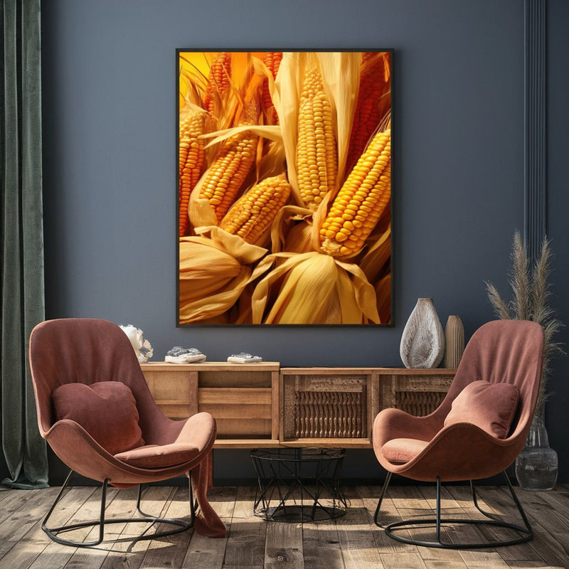 Quadro Espigas De Milho Maduras