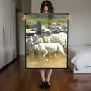 Quadro Gado Nelore No Curral