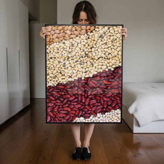 Quadro variedades de feijão – Arte culinária – Agro Quadros