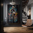 Quadro Motocross Estilo Abstrato