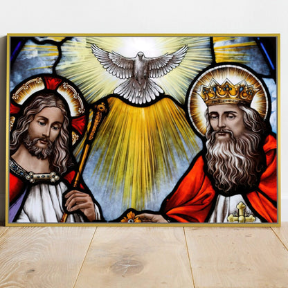 Quadro Santíssima Trindade Pintura Abstrata