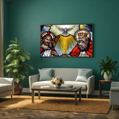 Quadro Santíssima Trindade Pintura Abstrata