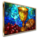 Quadro Cálice Da Santa Comunhão Vinho e Pão