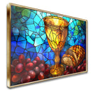 Quadro Cálice Da Santa Comunhão Vinho e Pão