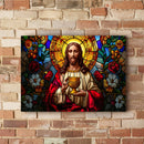 Quadro Jesus Cristo abstrato cálice da aliança – Arte religiosa Agro Quadros