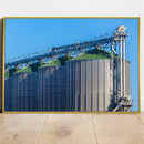 Quadro silos graneleiros – Arte industrial rural Agro Quadros