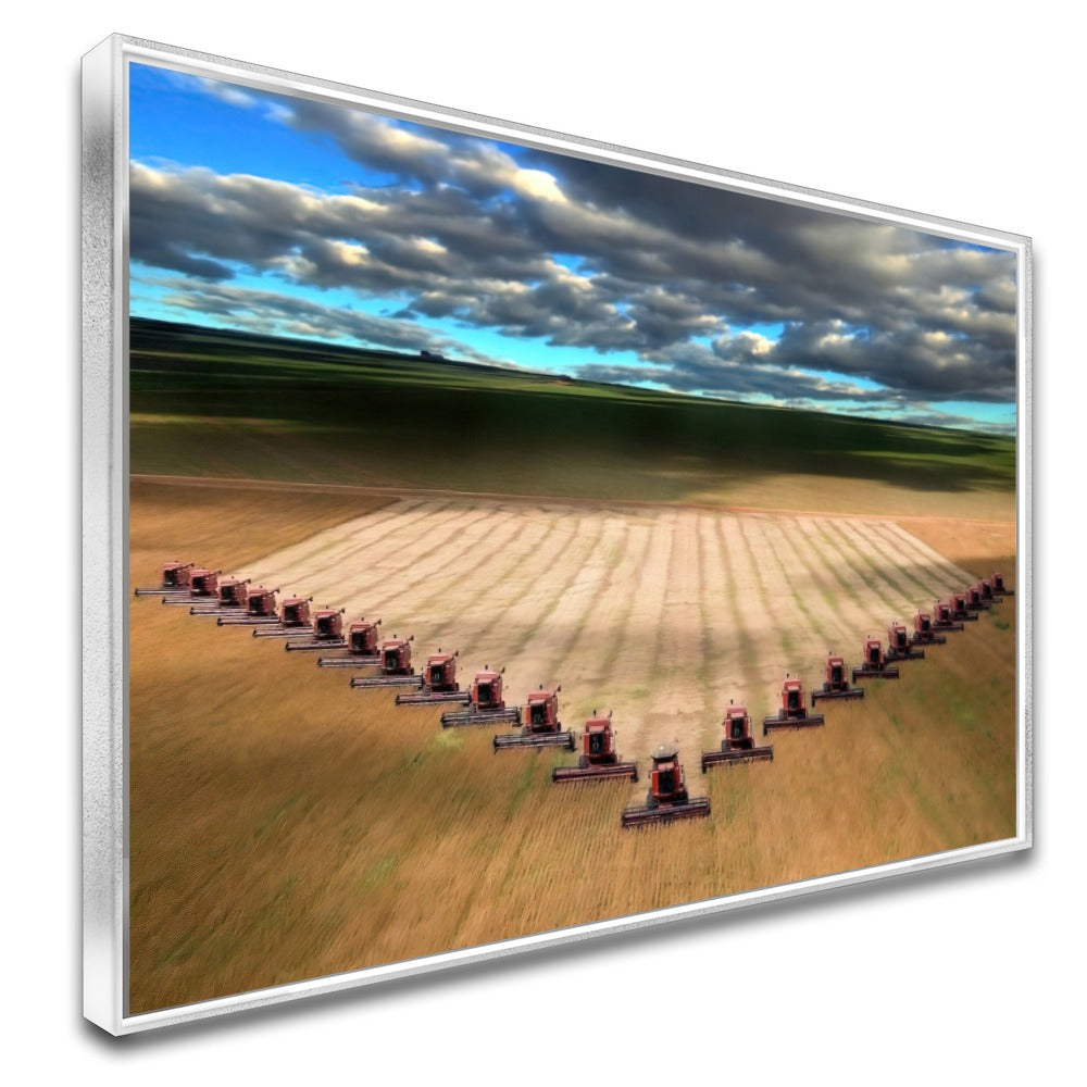 Quadro frota de colheitadeiras – Arte máquinas agrícolas Agro Quadros