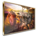 Quadro Trator Ford Vintage No Galpão
