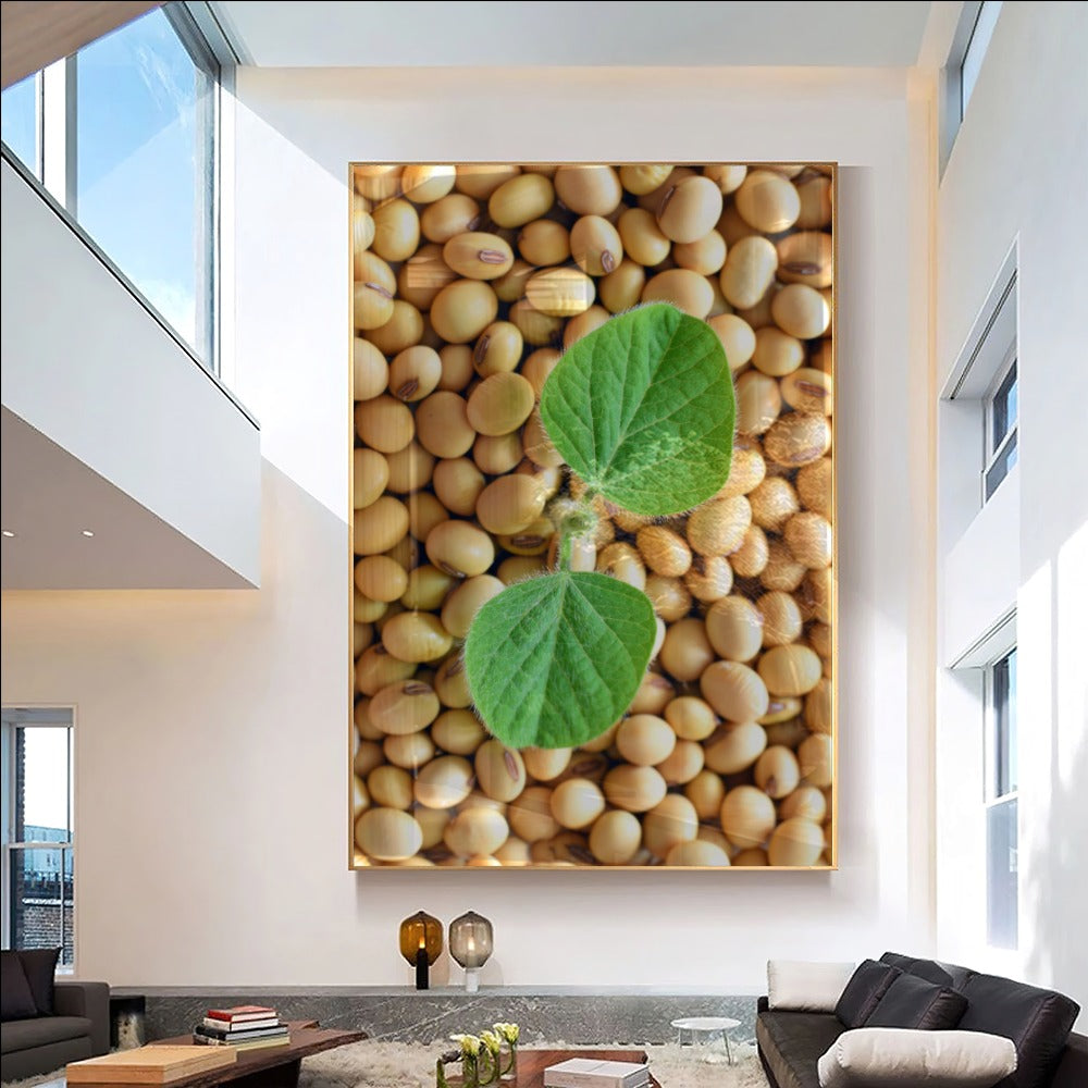 Grãos De Soja E Planta