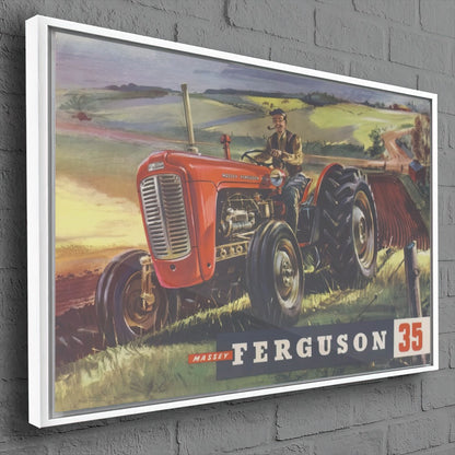 Quadro Trator Vintage Mf 35