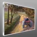 Quadro Vô E Neto Andando De Trator