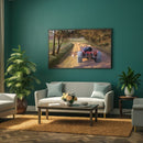 Quadro Vô E Neto Andando De Trator