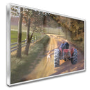 Quadro Vô E Neto Andando De Trator