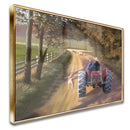 Quadro Vô E Neto Andando De Trator