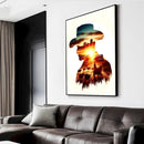 Homem Com Os Pensamentos E Alma No Campo