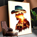 Homem Com Os Pensamentos E Alma No Campo