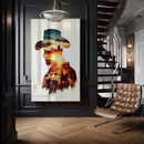 Homem Com Os Pensamentos E Alma No Campo