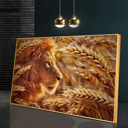 Quadro Leão De Trigo