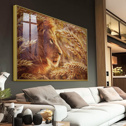 Quadro Leão De Trigo