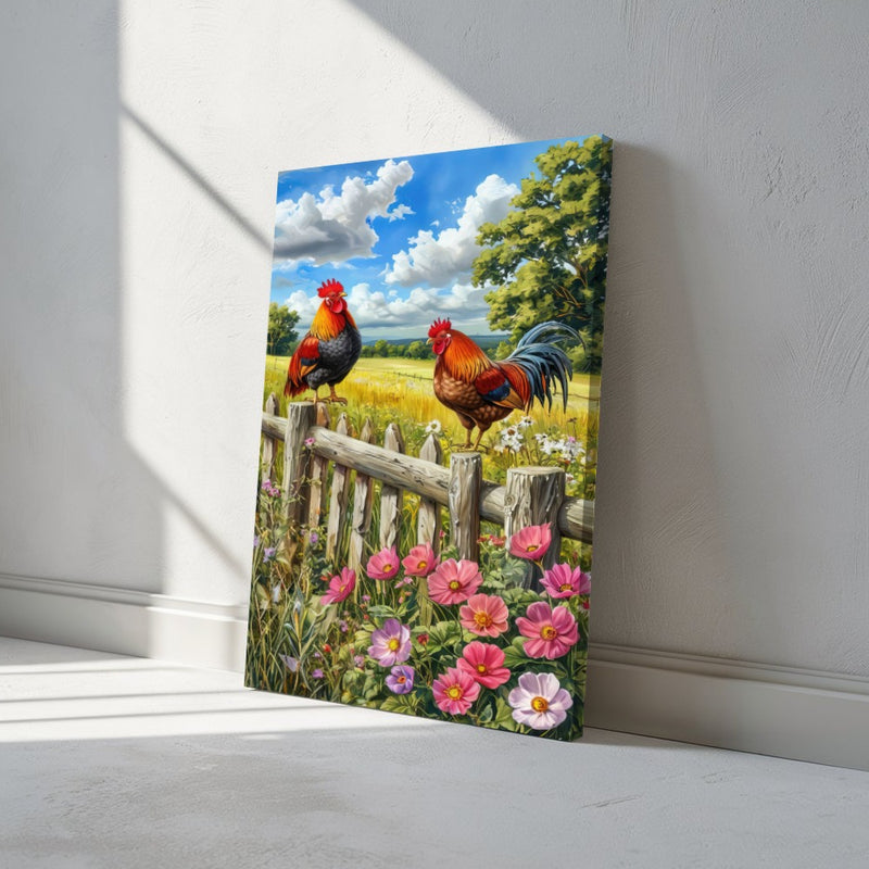 Quadro Estilo Pintura No Campo