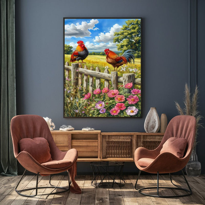 Quadro Estilo Pintura No Campo