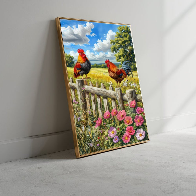 Quadro Estilo Pintura No Campo