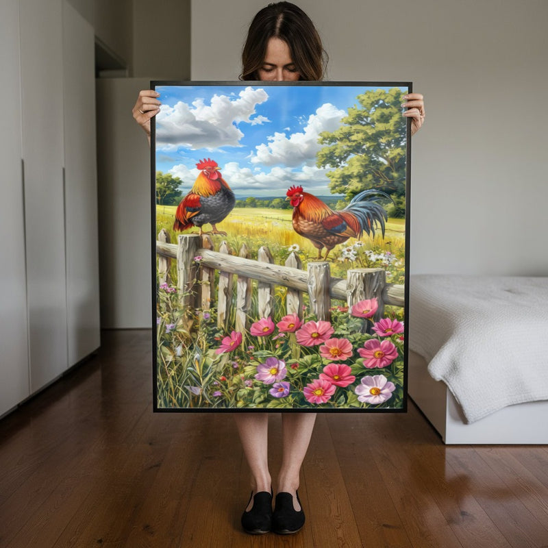 Quadro Estilo Pintura No Campo