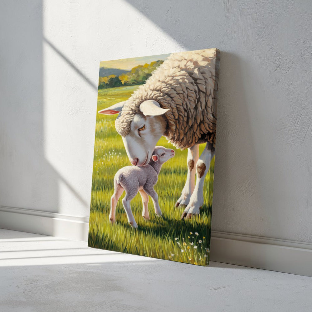 Quadro Ovelha E Filhote