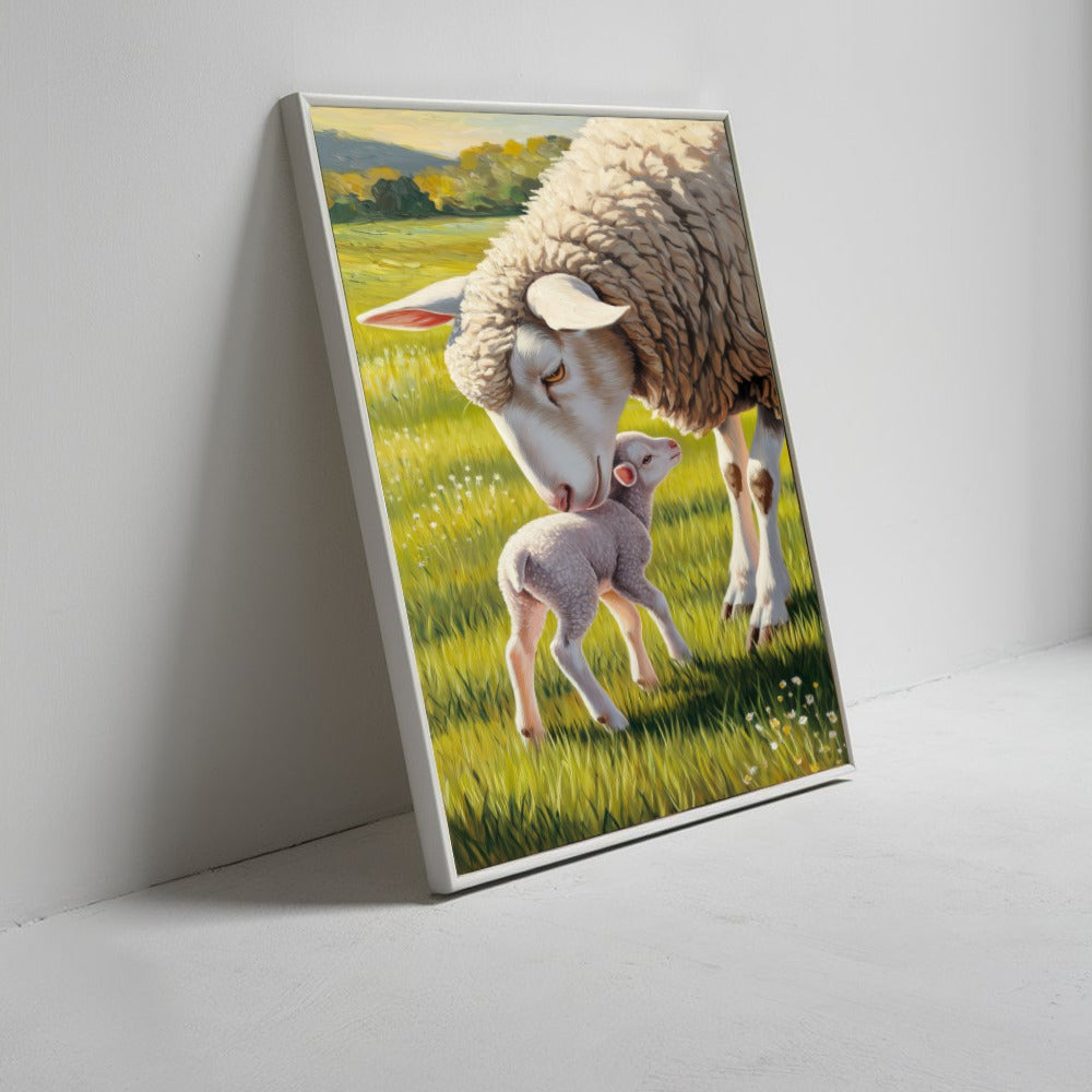Quadro Ovelha E Filhote