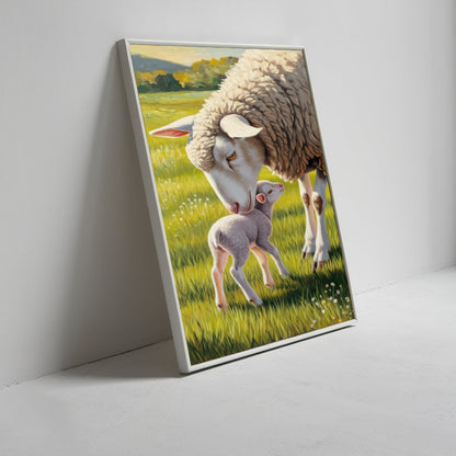 Quadro Ovelha E Filhote
