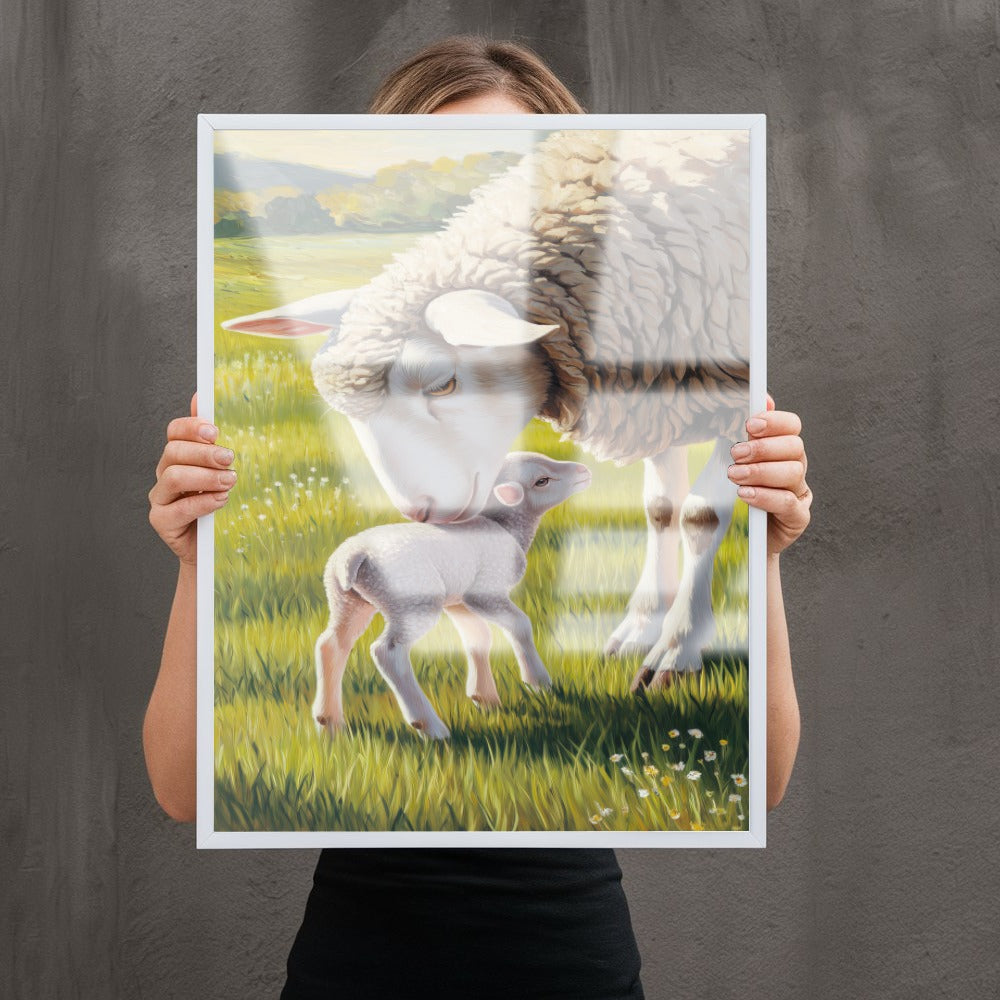 Quadro Ovelha E Filhote