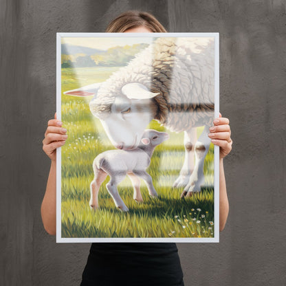 Quadro Ovelha E Filhote