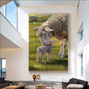Quadro Ovelha E Filhote
