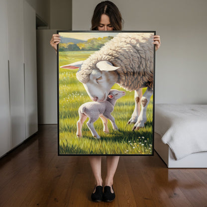Quadro Ovelha E Filhote