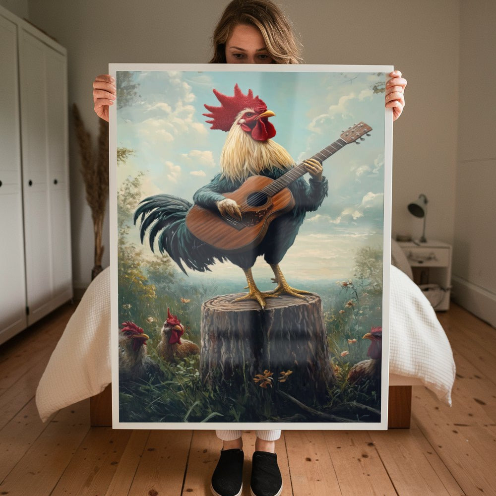 Quadro Galo Violeiro