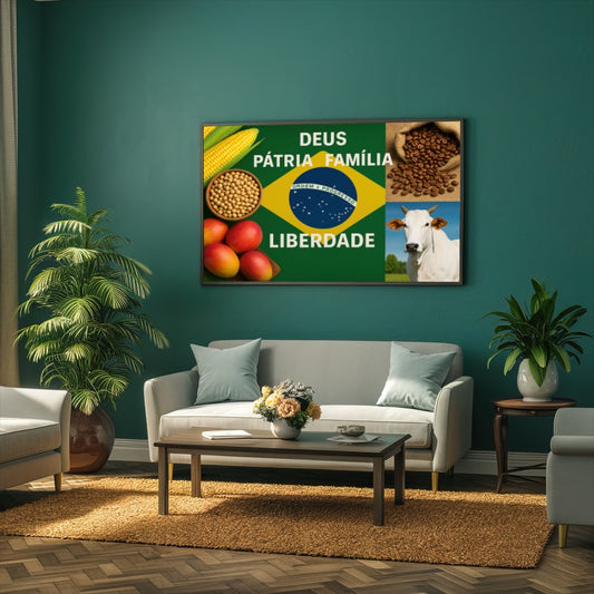 Quadro Deus Pátria Família e Liberdade – Agro Quadros