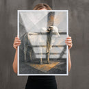 Quadro Boi Arte Estilo Low Poly