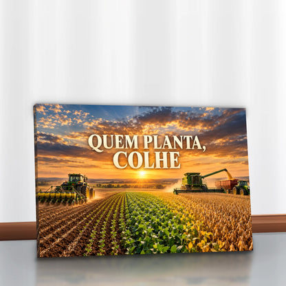 Quadro Escritório Quem Planta Colhe