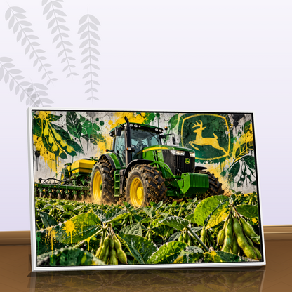Quadro Trator Jonh Deere Stret Art