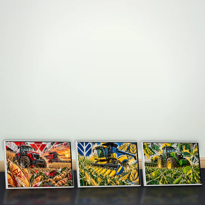 Quadro Trio Cozinha Trator na Lavoura