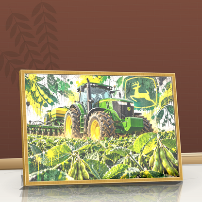 Quadro Trator Jonh Deere Stret Art