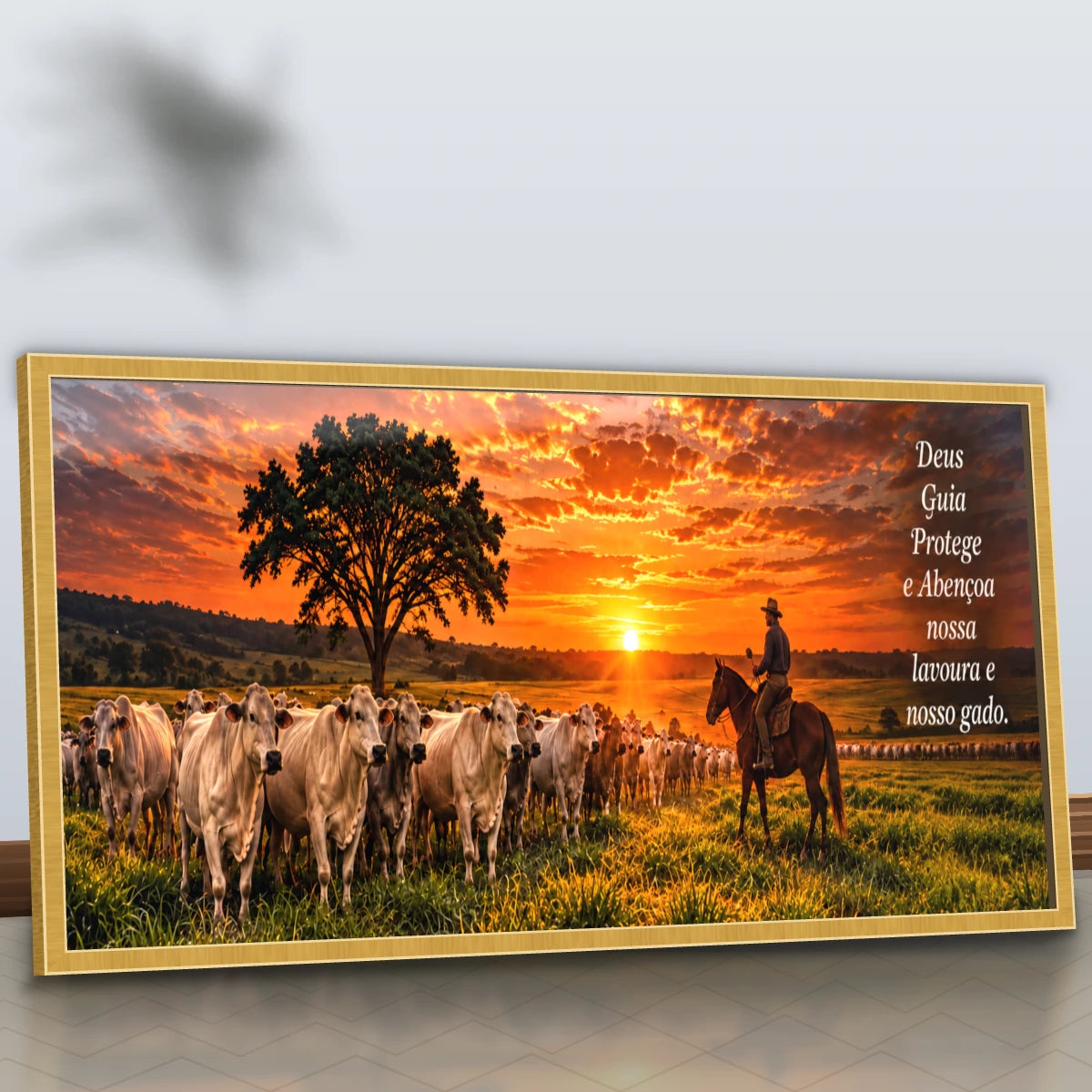 Quadro Sala Pôr do Sol no Curral