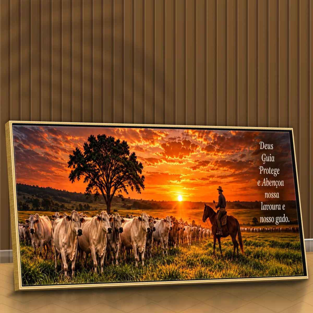 Quadro Sala Pôr do Sol no Curral