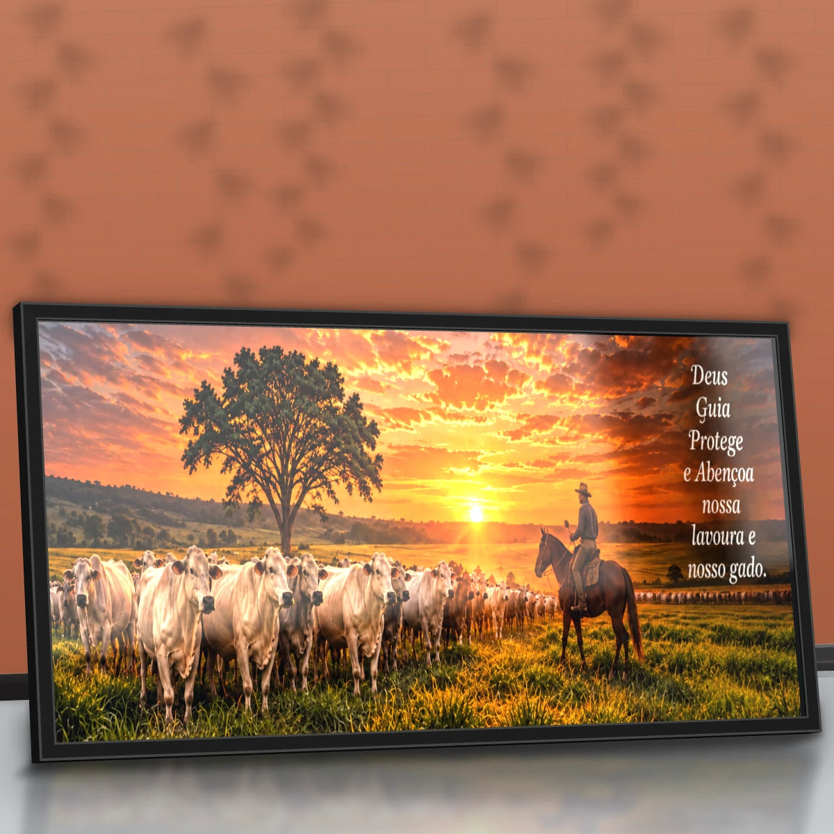 Quadro Sala Pôr do Sol no Curral